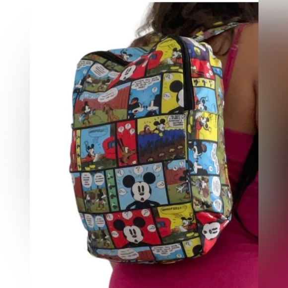 DISNEYLAND PARIS Mickey Mouse backpack with inner pocket and zip main image 7